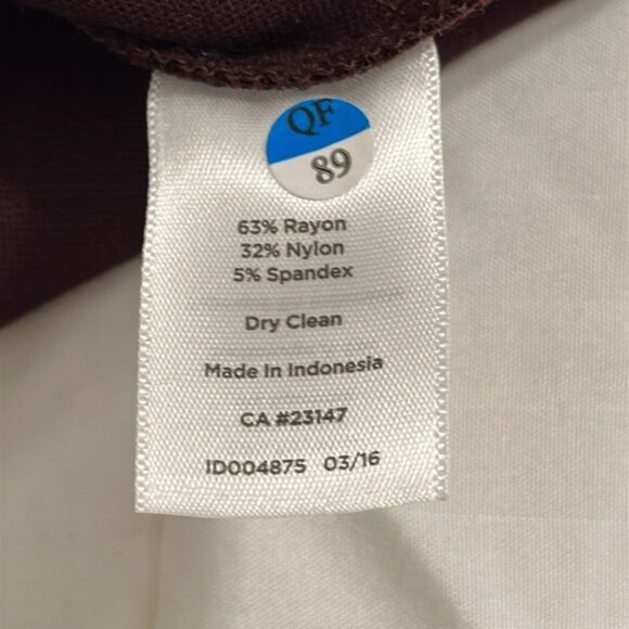 Talbots Cowl Neck Ponte Knit Midi Dress Scuba Stretchy Womens 10 Plum Career - Picture 8 of 12